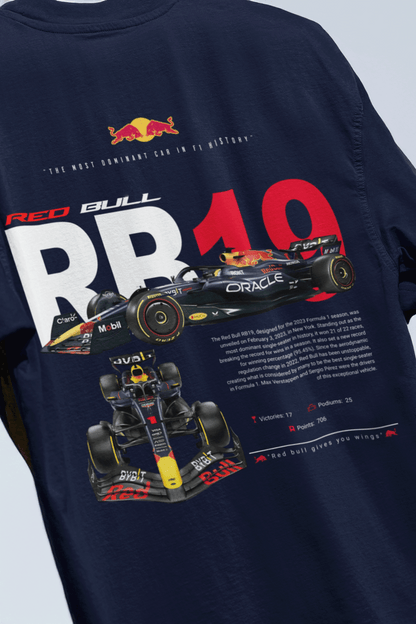 Red Bull Racing RB19 F1 2023 Terry Oversized  Tee