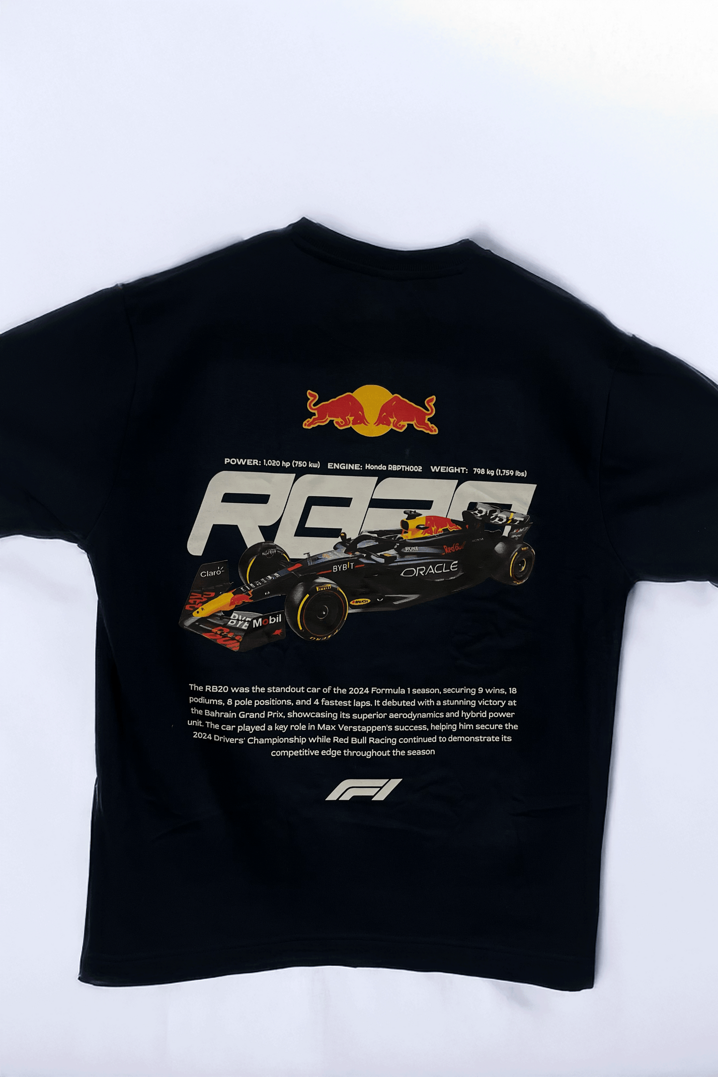 Red Bull Racing RB20 F1 2024 Terry Oversized Tee