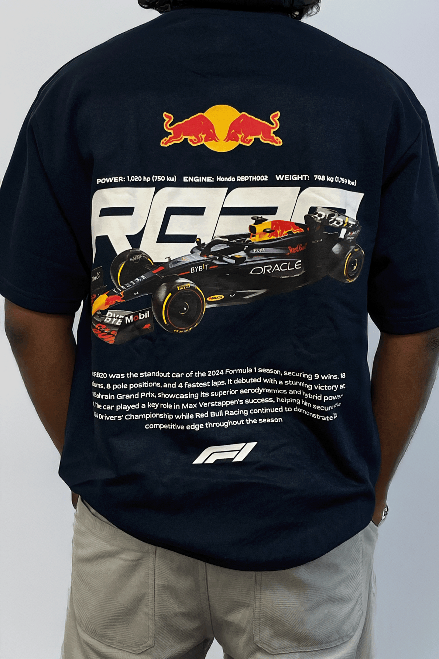 Red Bull Racing RB20 F1 2024 Terry Oversized Tee