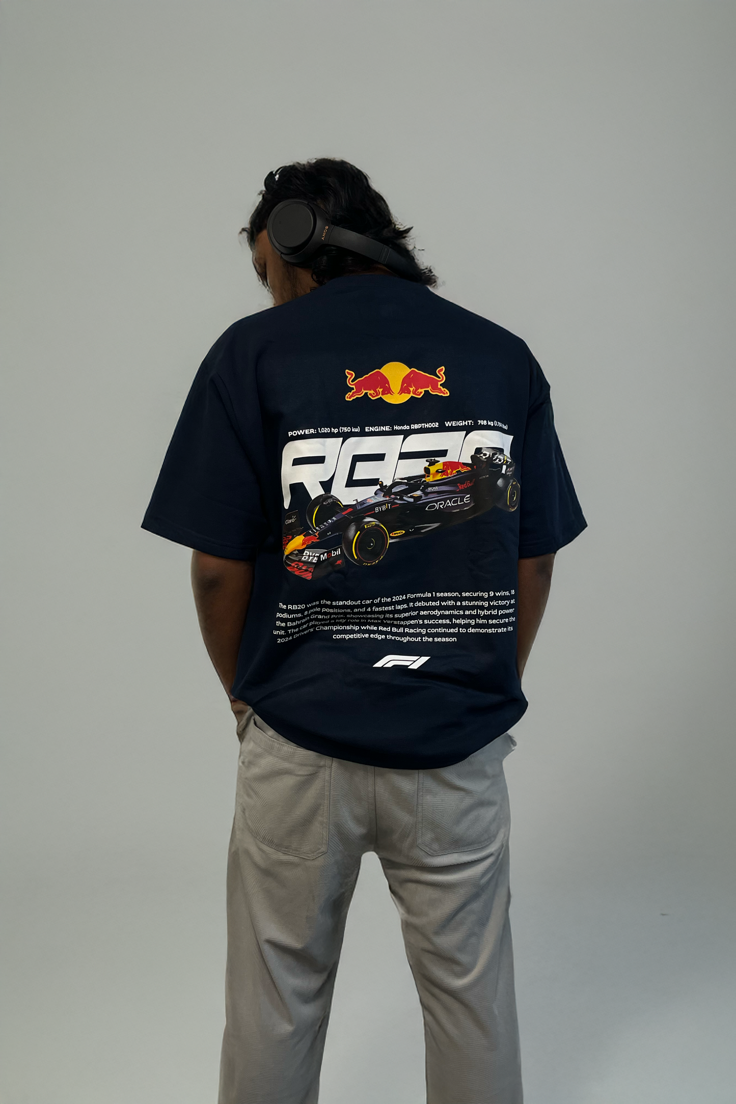 Red Bull Racing RB20 F1 2024 Terry Oversized Tee